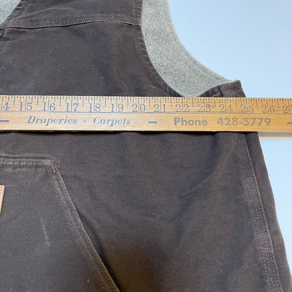 Carhartt V26 CML Brown Sherpa Lined Work Canvas Vest Men’s Size 2XL XXL, A62 - Picture 4 of 8